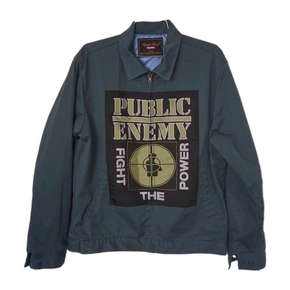 Supreme × Undercover Public Enemy Trucker Work Green Jacket Men's Medium